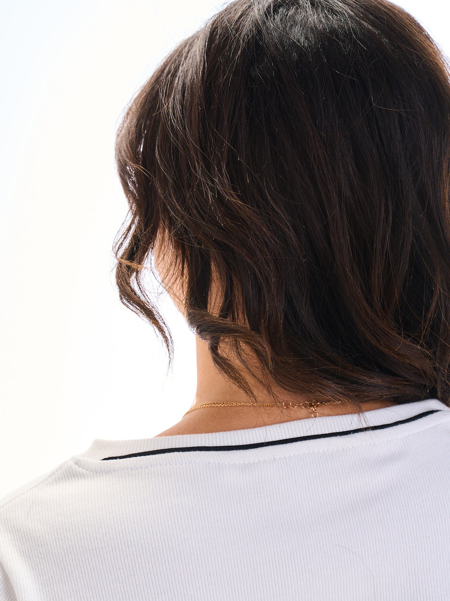 Edge Slit Long Sleeve - White