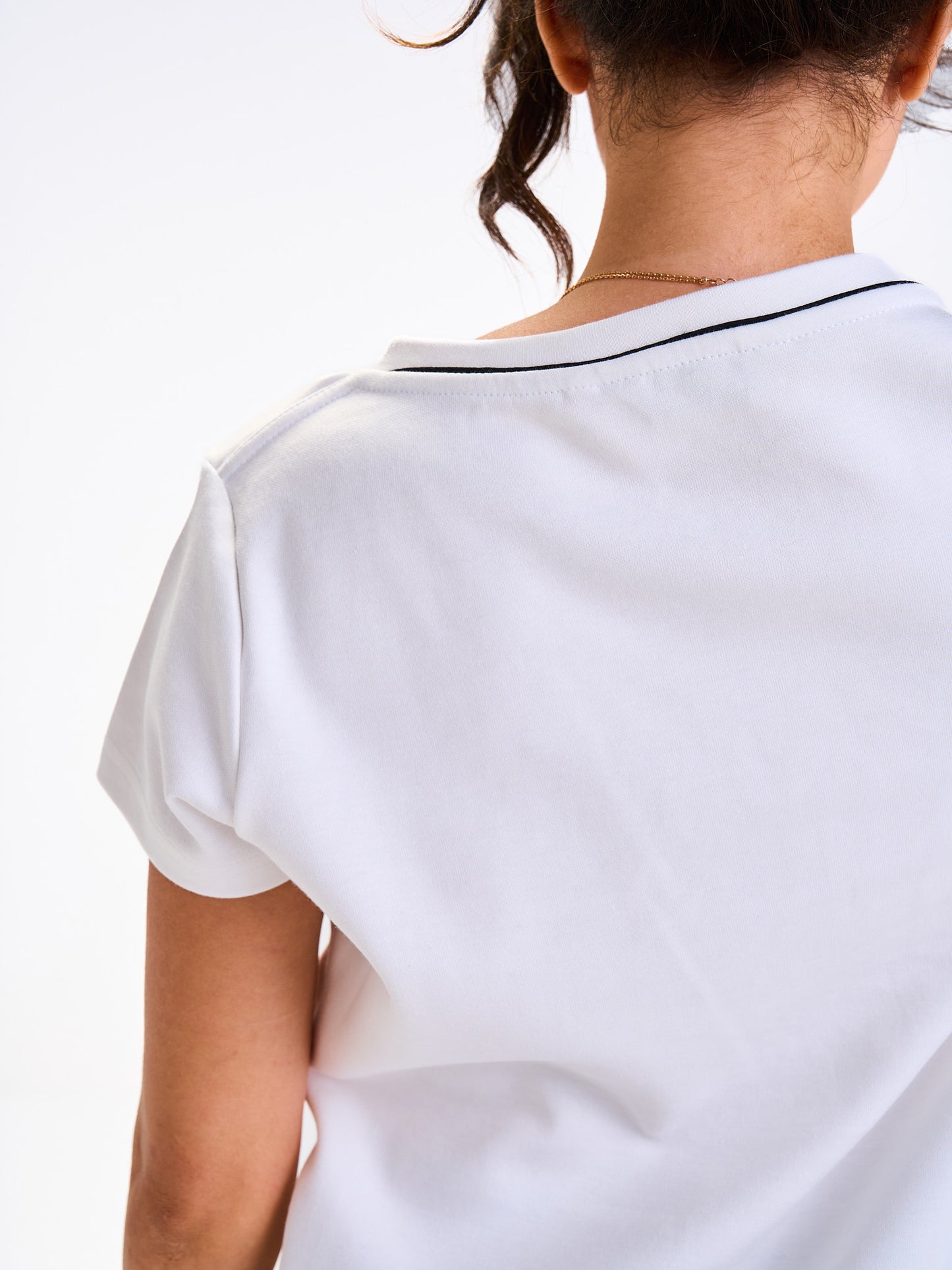 Regular Round Tee - White