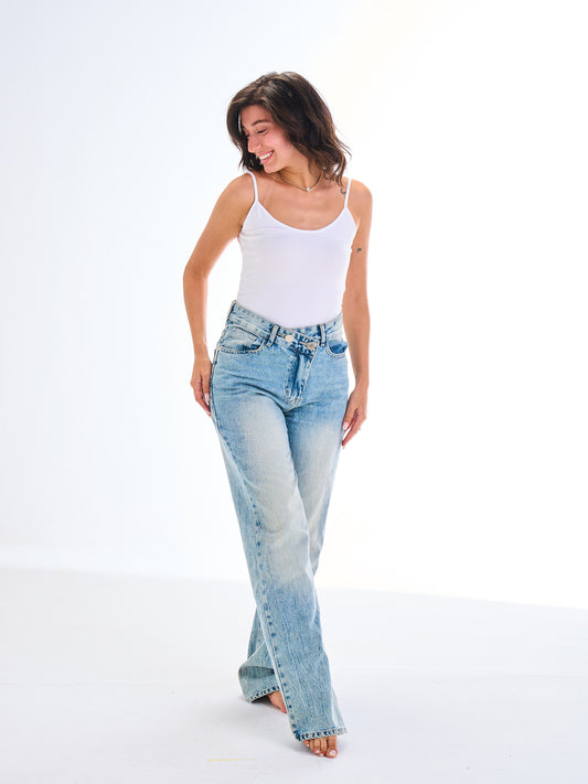 Thin Strappy Top - white