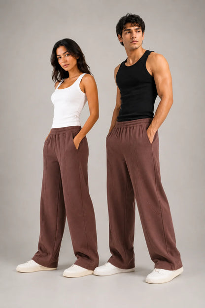 Brown Unisex Pants