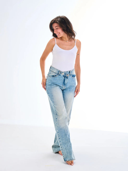 Thin Strappy Top - white