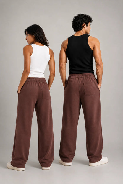 Brown Unisex Pants