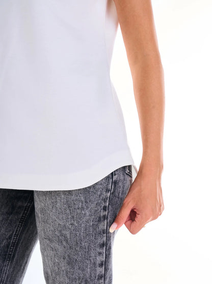Regular V Tee - White