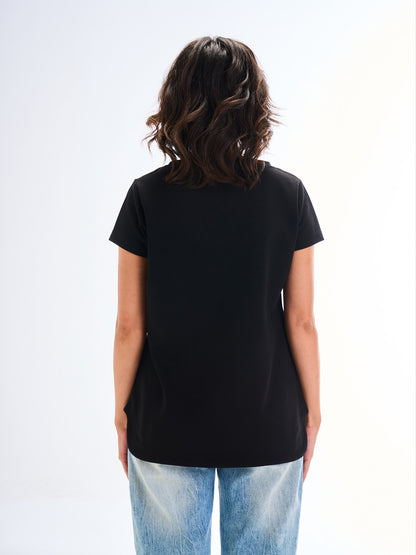 Regular V Tee - Black