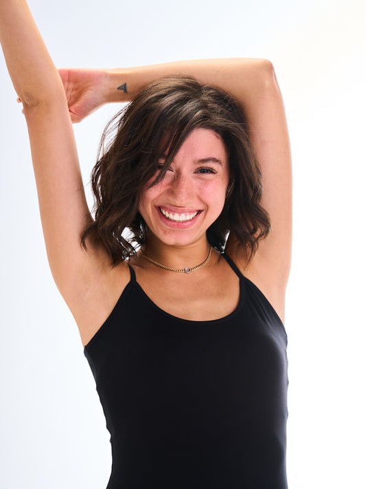 Thin Strappy Top - Black