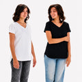 Regular V Tee Bundle - White + Black