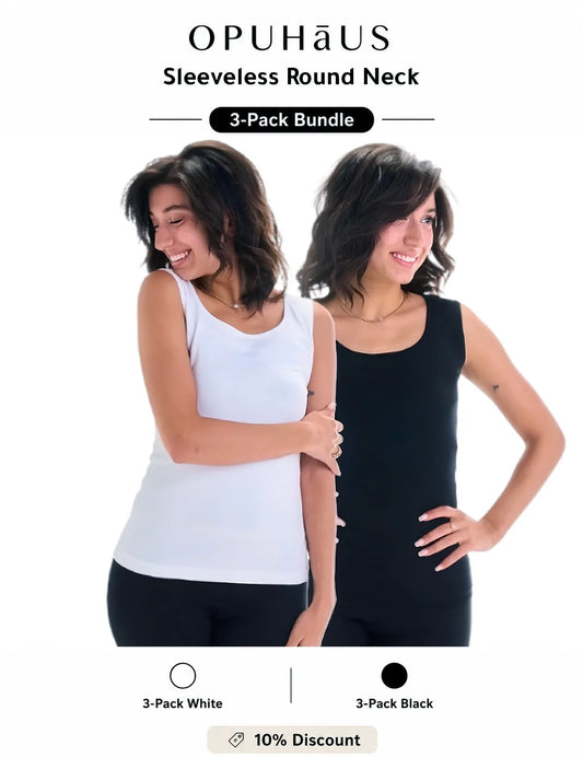 3-Pack Sleeveless Round Neck Bundle